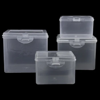 1 бр. Прозрачна пластмасова кутия за съхранение INS, Държач за фотокарточек, Настолен органайзер за съхранение, Кутия за класификация, Канцеларски материали