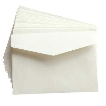 100 Бр Мини-Празен Плик За Опаковане На Писма, Пликове За Бизнес Пари Хартиени Карти За Опаковане На Файлове Офис