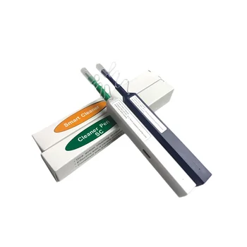 10ШТ оптична Писалка Cleanig един клик Пречистване на Ptical Fiber Pen Почиства 2,5 мм SC ФК ST И 1,25 mm LC МУ Повече от 800 пъти