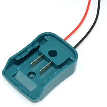 2X Конектора за Захранване На Зарядно устройство За Закрепване на акумулатора 10,8-12 В С Кабели 14Awg, Свързващ Инструмент-Адаптер За Батерията, Makita, Синьо-Зелен