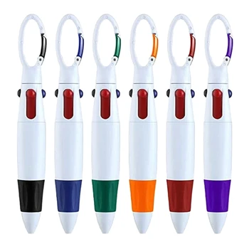 6шт химикалки 4 цвята, разноцветни детски химикалки, канцеларски материали, химикалки