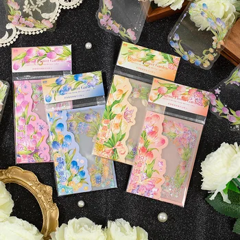8 опаковки / ЛОТ Xiangling Flower Garden series сладки маркери за декорация на фотоалбума стикер за домашни любимци
