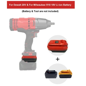 DM18MAN За Dewalt За Milwaukee Литиева Батерия 18V Преобразува В литиевую батерията For Занаятчийска Адаптер за електрически Инструменти