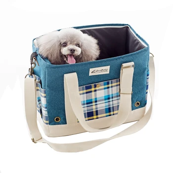 EDENPETZ Чанта-переноска за домашни кучета и котки, капацитет 7 кг, скрита Класическа чанта за кученце Кити, одобрен авиокомпания