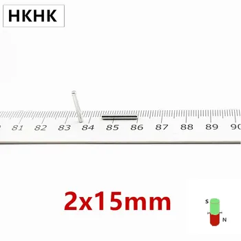 HKHK 100 200 БР мини-магнит с диаметър 2x15 мм мини-магнитен энкодер 2 мм x 15 мм силни магнитни стандарт 2x15 мм