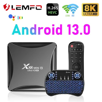 LEMFO X88 MINI 13 TV Box Android 13 8K двойна лента Wifi Видео 4K 4GB 64GB RK3528 TV Box Android 13 PK H96 MAX RK3528
