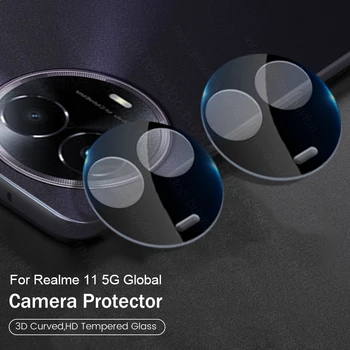 Realmi 11 5G и 4G Калъф 2 ЕЛЕМЕНТА HD 3D Извити Обектива на Камерата Защитно Стъкло За Realme 11 Realme11 4G 5G 2023 Капачка За Обектив От Закалено Стъкло