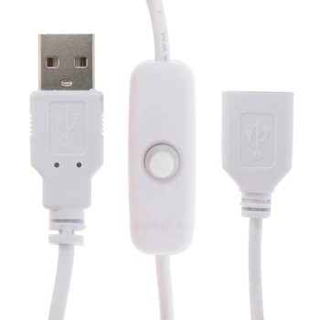 USB-удължител Обновен USB Разклонител с Кабел за Включване / Изключване Захранване за led ленти USB-Фенове P9JD