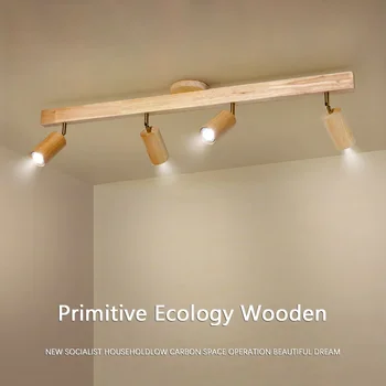 Wooden/Модерен led тавана лампа за коридор, спалня, дрешник, тоалетна, магазин, Пътека за коридора, лампата, дълга полилей с прожектором