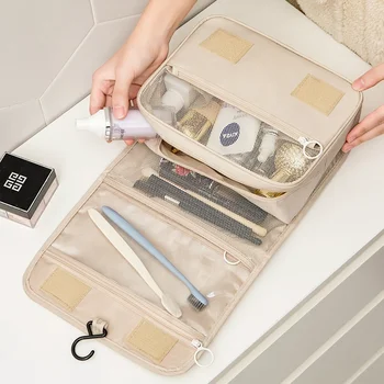 Висококачествени дамски козметични чанти Пътна Косметичка Органайзер за тоалетни принадлежности Водонепроницаемое Средство за съхранение, необходимо за измиване на банята