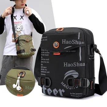Висококачествени мъжки найлонови торби през рамо Ежедневни пътни чанти през рамо в стил хип-хоп за писма, Мотоциклетни Мъжки Директна доставка