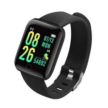 Водоустойчив смарт часовници D13 с Bluetooth 116 plus, умни часовници за фитнес, спортни часовници 116 Plus, сърдечната честота, кръвно налягане за Android и IOS
