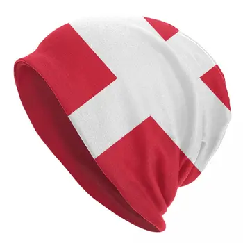 Вязаная хет-качулка с датския флаг, всеки ден на улицата тюбетейки, шапка, мъжки и дамски летни шапки с двойно предназначение