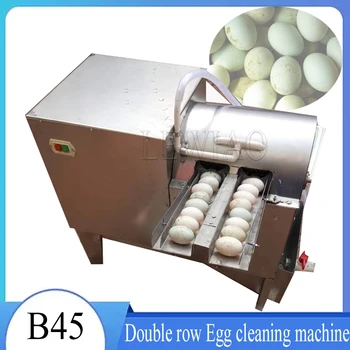 Двухрядная Електрическа машина за миене на яйца, мивка пиле, патица, гъши яйца, машина за миене на яйца, за Пречистване на яйца, обзавеждане за фабрика