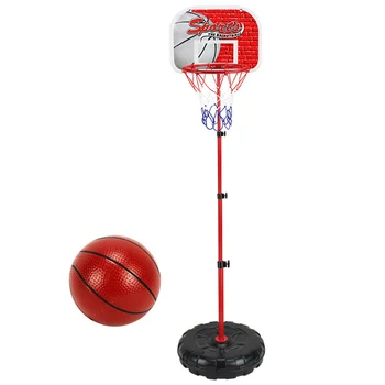 Детски комплект Преносим баскетболно система с регулируема височина, спортна играчка за помещения, ютия с регулируема височина