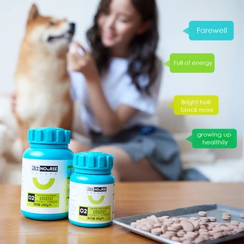 Добавка за хранене на домашни любимци, специално съдържащи хелатни минерали за кучета, за подобряване на синдрома на различни хранителни заболявания 160 таблетки