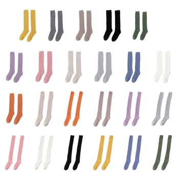 Женски Пухкави чорапи до бедрото Чорапи над коляното, Зимни Топли Гамаши, Чорапи H9ED