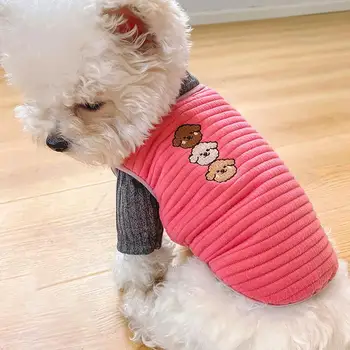 Жилетка за домашни любимци, палто с цип, Нелипкая вълна, топла зимна жилетка за кучета, пуловер, яке за малко куче