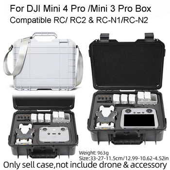 За DJI Mini 4 Pro Калъф за съхранение на DJI Mini 4 Pro/Mini 3 Pro е Универсален Explosion Pro, съвместим с дистанционно управление RC 2 и RC-N2