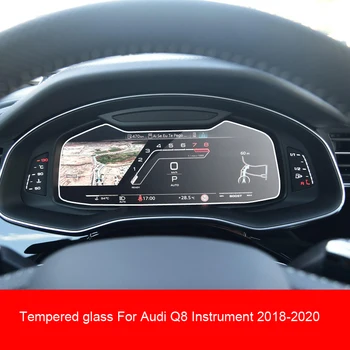 Защитно фолио от закалено стъкло за дисплея на арматурното табло Фолио против надраскване за таблото на Audi Q8 Q8S 2018-2020