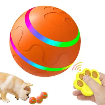 Интелигентна играчка топка за кучета Електронна Интерактивни играчки за домашни животни движеща Се топка USB Автоматично движещи се и подскачащи за щенячьего дома Водоустойчив топка за домашни любимци