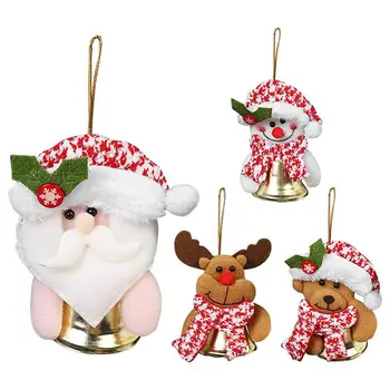 Коледна кукла-камбанка, Снежен човек, Дядо Коледа, кукла-камбанка, Коледна Елха, Висящи висулки, Детски играчки, Коледна украса