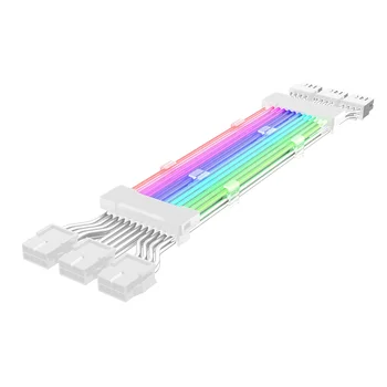 Корпус PC удължителен кабел за захранване ARGB Кабел ATX 3X8PIN PCI-E GPU Неоновата Цветна Линия ARGB Streamer Transfer захранващия Кабел на видео карти