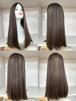 Кошер Перуки Европейските косата прави Естествен Цвят TsingTaowigs Коси Еврейския Перука, Завързана Топ За Жени Безплатна Доставка