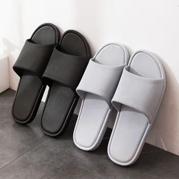 Летни мъжки сандали H15 за домашен уют, нескользящие чехли с мека подметка за двойки, нескользящие чехли за къпане в хотелската баня