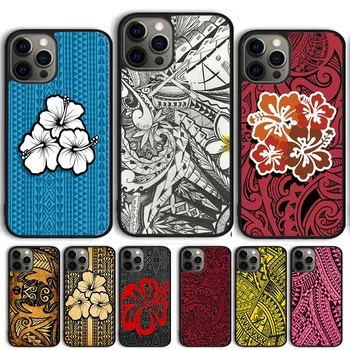 Маорийский Samoan Полинезийски Tribal цветен Калъф За Телефон iPhone 14 15 13 12 Mini X XR XS Max За Apple 11 Pro Max 6S 8 7 Plus SE2020