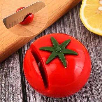 Метална острилка, за съдове, богат на функции симпатична керамична острилка за домати, за бързо заточване на плодове, Кухненски прибори
