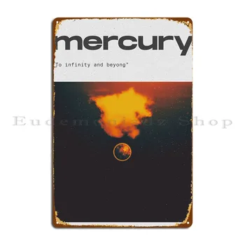Метална табела Mercury За парти в стила на класическия клуб, Лидице знак-плакат
