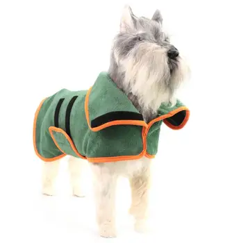 Модерен халат за кучета с регулируема мека текстура от микрофибър, кърпи за баня за кучета, аксесоари за домашни любимци