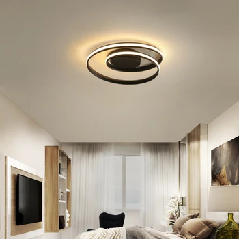 Модерни Полилеи Лампа за дневна Спални, Кабинет Бял черен цвят за повърхностен монтаж на лампи Deco