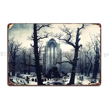 Монастырское гробище под снега, метален знак, плакати, стенни картини, индивидуален дизайн, лидице знак кино, плакат