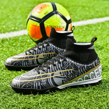 Мъжки футболни обувки, спортни футболни обувки, маратонки за билкови мачовете, с високо качество TF/FG, ултра-леки, професионални, удобни.