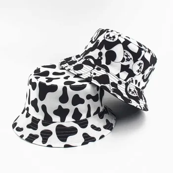 Нова универсална двустранен шапка-леген с черно-бял модел за защита от слънце на открито за мъже и шапка-козирка
