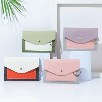 Нова чанта-плик, чанта за картички, дамска чанта, просто модерна чанта, портфейл с цип в тон, женски ins