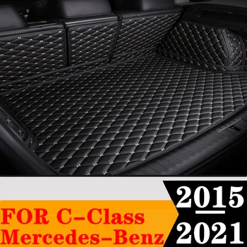 Обичай Подложка в багажника на колата за Mercedes-Benz C Class 2021 20 2019 2017 2018 2015 2016 Задния товарен подложка Заден Багажник багажная хастар