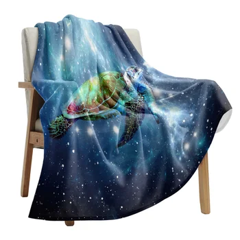 Одеяла със звездното небе и морската костенурка, Джобно меки покривки за легла, Офис покривки, Фланелевое одеяло