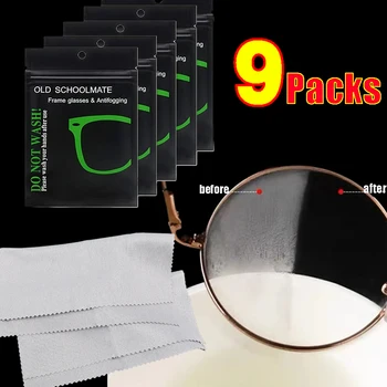 Плат за Защита От замъгляване Точки Нова Нано-Запечатани Опаковки Слънчеви Очила-Дефоггеры, Без Следи от Предварително увлажненного Изсушаване за Многократна употреба, Кърпички За Очила