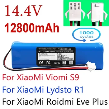 Подмяна на XiaoMi Lydsto R1 Roidmi Eve Plus, робот-прахосмукачка Viomi S9, Акумулаторна батерия с капацитет 12800 ма, аксесоари и резервни части