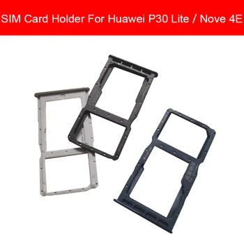 Притежателят на Тавата за памет и SIM-карти Huawei P30 LITE P30LITE NOVE 4E MAR-LX1M MAR-LX2J Ремонт Слотове за четене Сим-карти и Micro Sd