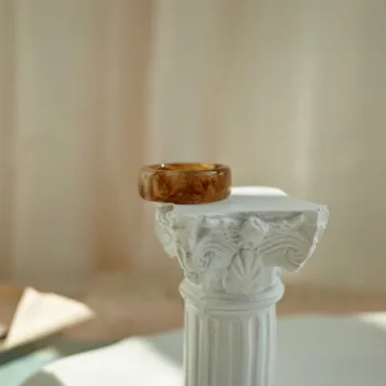 Ретро-пръстен. Фигура с мастило от смола, пръстен с оцетна киселина, акрил, който предпазва от изпотяване и устойчиви на цвят, френски подобрен студен вятър