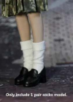Солдатские аксесоари в мащаб 1/6, модел бели памучни чорапи за 12-инчов кукли-екшън