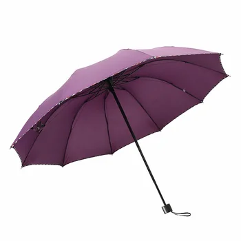 Трикуспидалната сгъваем чадър с ръчно управление, козирка, слънцезащитен крем, чадър както от дъжд, така и от слънцето