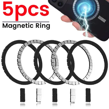 Универсален стикер с магнитни пръстени, Ультратонкая замяна магнитна нашивка за безжично зареждане на устройства на Apple Magsafe, силен магнитен кръг